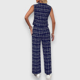 Dina™ | Compleu cu decolteu în V și pantaloni asortati