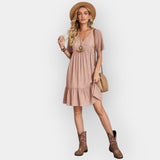Bianca | Rochie midi cu guler V