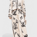 Nazaret | Costum de pantaloni scurți cu model artistic
