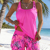 Elegant Tankini Imprimat cu Ocean