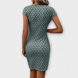 Patrícia | Rochie cu Peplum cu Mâneci Scurte