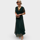 Louise | Rochie Maxi de Bal Elegantă cu Decolteu în V
