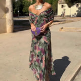Louise | Rochie Maxi de Bal Elegantă cu Decolteu în V