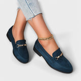 Alexandrina | Mocasini eleganți din flanelă