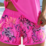 Elegant Tankini Imprimat cu Ocean