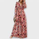 Irina | Rochie Maxi cu Model Floral
