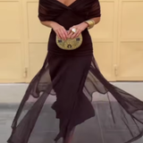 Louise | Rochie Maxi de Bal Elegantă cu Decolteu în V