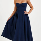 Filipa | Rochie midi cu corset structurat