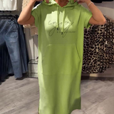 Saskia | Rochie din tricot cu glugă