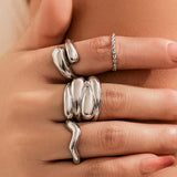 Grete | Set de 4 Inele Metalice