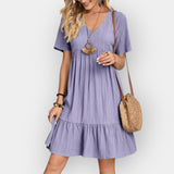 Bianca | Rochie midi cu guler V
