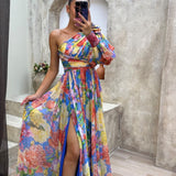 Whitney | Rochie elegantă cu umăr gol și curgătoare pentru evenimentele estivale