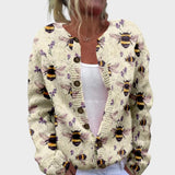 Alise | Cardigan cu flori de toamnă