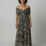 Calen | Rochie midi fără umeri