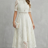 Charlisse | Rochie midi din dantelă elegantă pentru femei