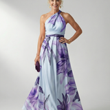Amiel | Rochie Maxi cu Flori Ușoară