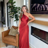 Aurelia | Rochie Plisată cu un Umăr