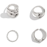 Grete | Set de 4 Inele Metalice