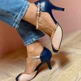 Alessia™ | Pantofi tip T colorați și confortabili cu vârf rotund