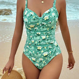 Costum de Baie Întreg cu Bretele Reglabile