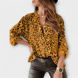 Iara | Cămașă modernă cu model leopard