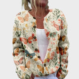 Carolina | Cardigan cu model floral de toamnă