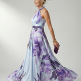 Amiel | Rochie Maxi cu Flori Ușoară