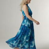 Sylin | Colectată Rochie Midi Halter