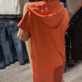 Saskia | Rochie din tricot cu glugă