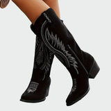 Viiu | Cizme elegante în stil western cu cusături decorative