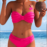 Colorful Halter Neck Bikini