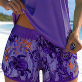 Elegant Tankini Imprimat cu Ocean