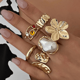 Külli | Inel deschis cu floare de diamant