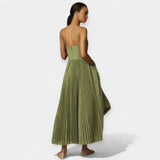 Celine | Rochie midi plisată cu tul