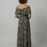 Calen | Rochie midi fără umeri