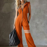 Līga | Retro sport onesie cu glugă și dungi