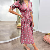 Monika | Rochie elegantă cu model buline