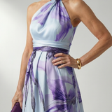 Amiel | Rochie Maxi cu Flori Ușoară