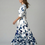 Celine | Midi rochie cu guler răsfrânt
