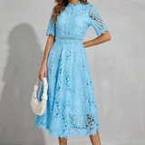 Charlisse | Rochie midi din dantelă elegantă pentru femei