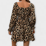 Annika | Rochie pentru femei cu model leopard natural