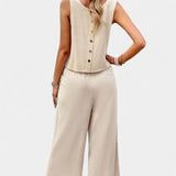 Lavinia | Ansamblu Boho: top din in și bumbac cu pantaloni scurți