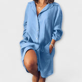 Clara | Bluză casual de in