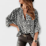 Iara | Bluză modernă cu imprimeu leopard