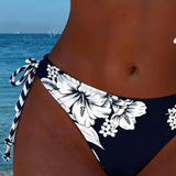 Bikini elegant cu gât halter, design simplist și sexy