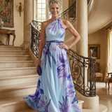 Amiel | Rochie Maxi cu Flori Ușoară