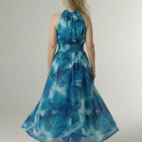 Sylin | Colectată Rochie Midi Halter