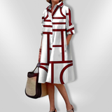 Helen | Rochie cu model geometric