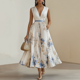 Jessie | Rochie elegantă de zi-noapte cu model floral pentru sărbători