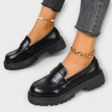 Laine | Pantofi mocasini pentru femei cu design ortopedic și călcâi din satin